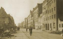 Aufnahme Friedrichstraße nach den Bombenangriffen
